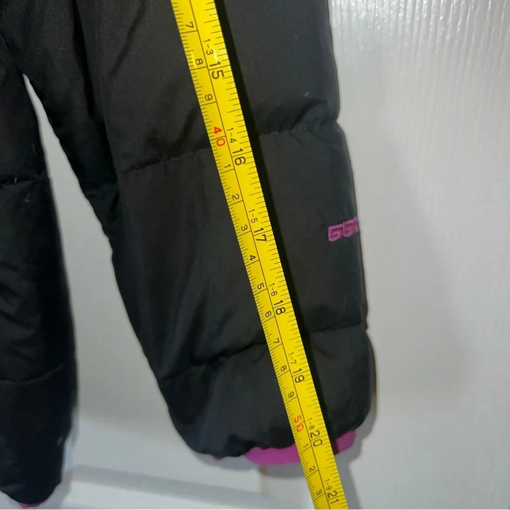 The North Face Primaloft Stow Puffer Jacket Girl  XL TG Full Zip Black & Purpple - Picture 10 of 11